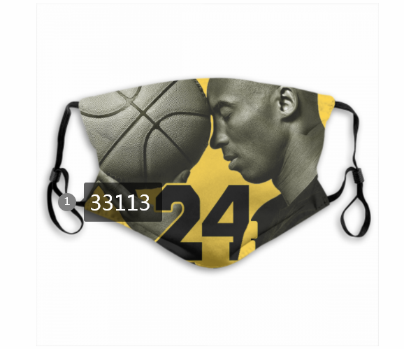 2021 NBA Los Angeles Lakers #24 kobe bryant 33113 Dust mask with filter